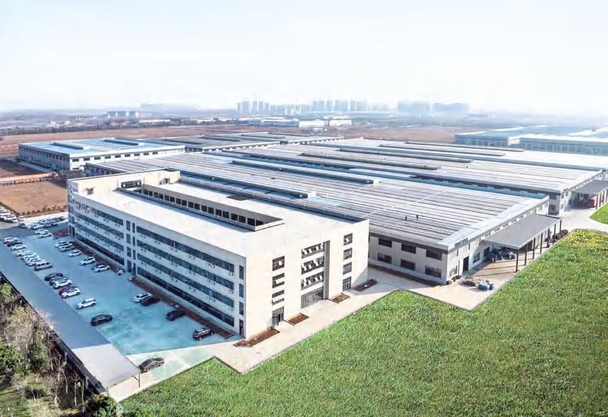Factory & Production Aerial view of manufacturing buildings