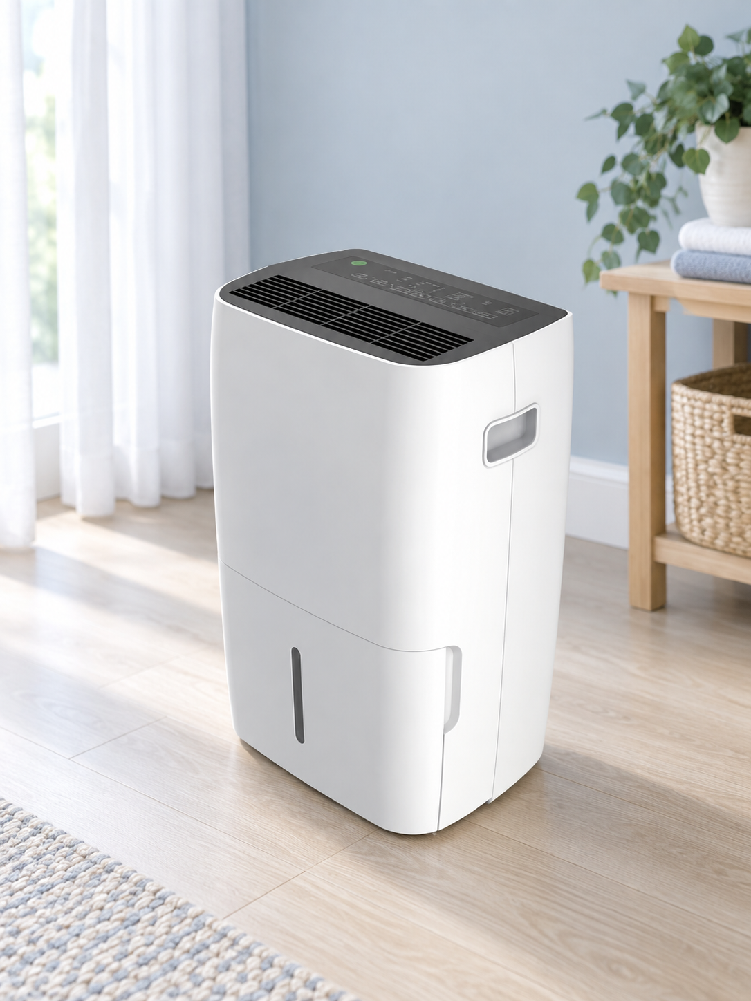 Home DML-C33H1 dehumidifier in a bright home interior